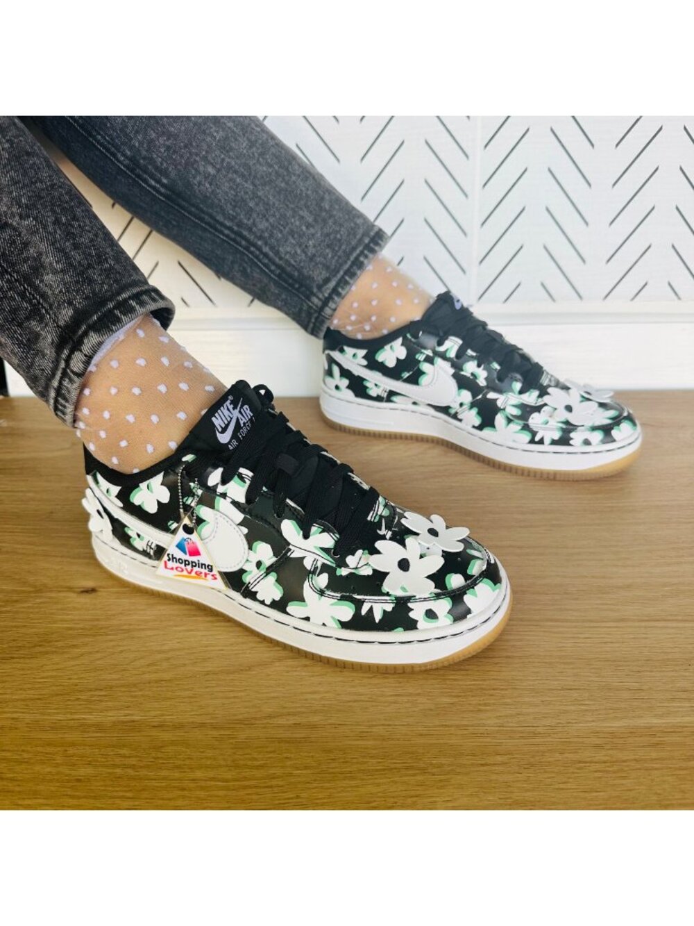 ⭐Nike Air Force 1 Low '07 LV8 Flowers Sz 5.5Y Big Kids Shoes Sneakers DZ2663-001